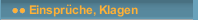 Einsprüche, Klagen